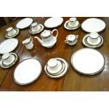 A Royal Albert Clarence pattern part tea service