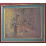 French school, (mid 20th century), Les Branches Mortes, textured lithograph,