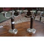 A pair of stylish Art Deco WMF candelabra