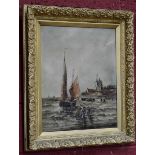 R** F** Greenwood (19th/20th century) Unloading the Catch signed, dated 1901, oil on canvas,