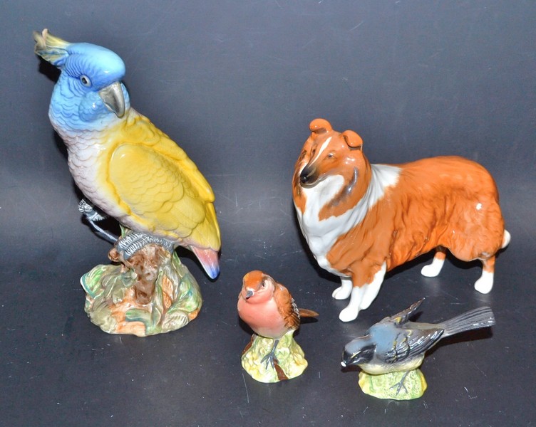 A Beswick model, Lochinvar of Lady Park; another, Cockatoo, no.