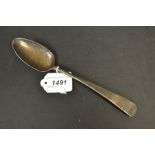 A George III silver Old English pattern tablespoon