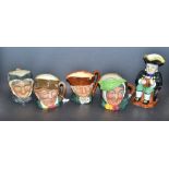 A Royal Doulton large size character jug, Granny One Tooth; others, Old Charley,