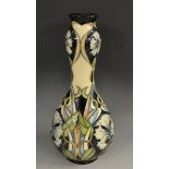 A contemporary Moorcroft Centaurea pattern double gourd bottle vase,