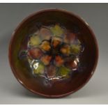 A Moorcroft lustre glazed bowl,