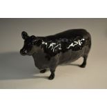 A Beswick Aberdeen Angus bull, designed by Arthur Gredington, 12cm high, printed mark in gilt,