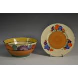 A Clarice Cliff Bizarre Gayday pattern bowl,