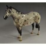 A Beswick Appaloosa stallion, modelled by Arthur Gredington, 20cm high, printed mark, model no.