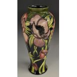 A contemporary Moorcroft Anemone Tribute pattern inverted baluster vase,