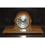 A substantial Napoleon oak mantel clock, c.