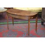 A George III mahogany D-shaped table