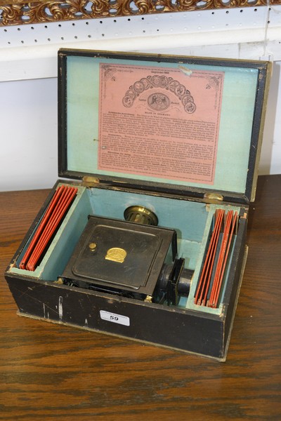 Ernst Plank, Lanterna Magica tinplate magic lantern,