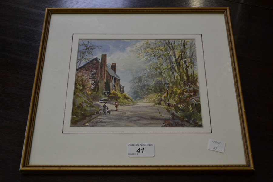 Michael Crawley The Hollow, Littleover, Derby signed,