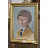 Peter Wardle (1973) Portrait of a Young Boy signed,