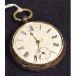 An American Waltham silver pocket watch,