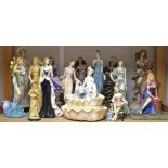 A Dambury Mint figure Lady of the lake; another,