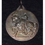 A large Shire Horse Society silver medallion,