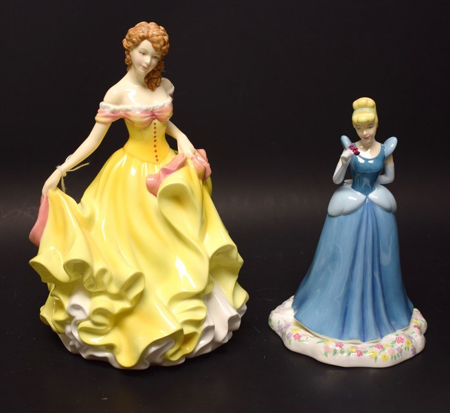 A Royal Doulton figure, Summer, HN 5322, Pretty Ladies series, black printed marks; another,