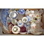 Ceramics and Glass - A Royal Crown Derby Posies salt and pepper; other Posies ware;