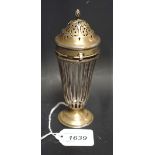 An early 20th century silver sugar caster, Goldsmiths and Silversmiths,