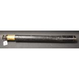 A 19th century Dutch brass and leather marine telescope,