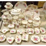 Royal Crown Derby - a Posie pattern table service, including teapot, cups, saucer,