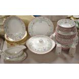 A Johnson Bros. dinner service; other plates, c.