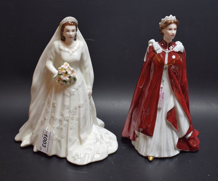 A Royal Worcester figure, HM the Queen, In Celebration of The Queen's 80th Birthday 2006,