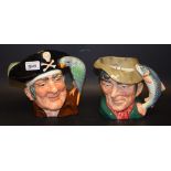 A Royal Doulton character jug Long John Silver D6335; another,