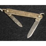 A silver penknife,