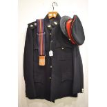 A mid-20th century Royal Army Ordnance Corps officer's tunic, trousers and cap, badges,