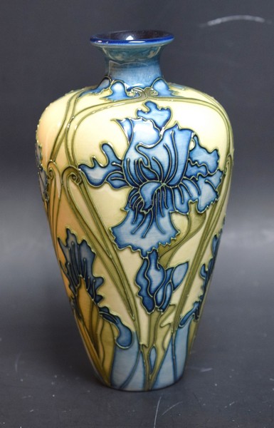 A contemporary Moorcroft Early Days pattern inverted baluster vase,