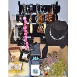 Costume Jewellery - beads, bangles, necklaces, bracelets, some boxed,