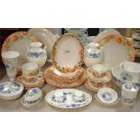 A Royal Doulton Expressions Sunburst dinner service, comprising dinner plates, side plates,