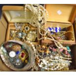 Costume jewellery - brooches, necklaces, watches, etc.