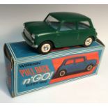 G R Wrenn - W20 Pull Back n' Go Super Mini - green plastic bodied Mini Car,