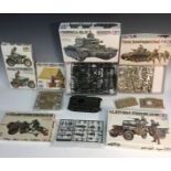 Tamiya 1/35th scale model kits - 35221 Cromwell MkIV. part built; 35015 U.