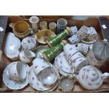 Ceramics - A Spode Copeland china coffee service for six; Wedgwood jasper ware;