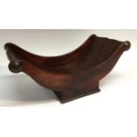 A George III mahogany cheese coaster, plinth base, 38cm high, 38.5cm wide, c.