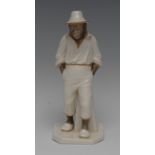 A Royal Worcester figure, modelled by James Hadley, Negro, from the Countries of the World series,