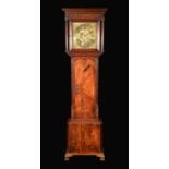 Freemasonic Interest - a George II/early George III walnut longcase clock,