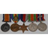 Medals, WW1 London Yeomanry pair/badge, WW2, Dunkirk mentioned-in-dispatches, group of five - Major,