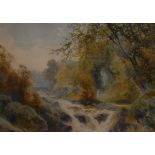 Frank Gresley (1855-1936) A High Peak Torrent signed, watercolour,