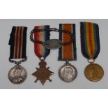 Medals, WW1, Military Medal and set of three, awarded to Sjt.