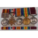 Medals, Local Interest, group of five, Queen's South Africa Medal/three clasps (Cape Cololny,