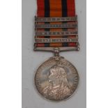 Medal, Boer War, Queen's South Africa Medal/four clasps (Cape Colony, Wepener,