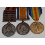 Medals, Boer War and WW1, Queen's South Africa, with five clasps - Cape Colony, Orange Free State,