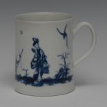 A Worcester Walk in the Garden pattern waisted cylindrical mug,