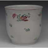 A Continental Tournai porcelain slightly flared planter,