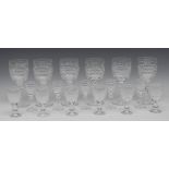 A part drinking suite of Waterford Castleton-Cut glasses,